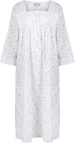 The 1 for U Womens Nightgowns Cotton - Women's Nightgowns & Sleepshirts, Laura 100% Cotton Gown in Saudi Arabia