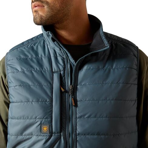 ARIAT Mens Rebar Cordura Ripstop Lightweight Insulated Vest Athletic Outerwear Casual Lightweight - Blue in Saudi Arabia