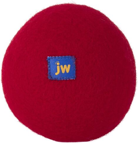JW Wool-EE Ball Small (2 Pack) Handmade 100% Wool All Natural Dog Toy for Fetch in Kuwait