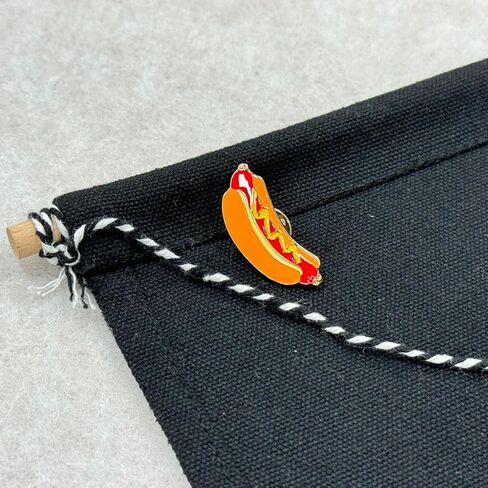 Hot Dog Cartoon Finamel Pins Brooch Brooch Brooch Lapel Pin Pin Cute Metal Brooch Pinsories Decoration for Girls Boys Women Clothes Backpacks Decor in Kuwait