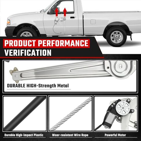 741-644 Front Driver Side Power Window Regulator with Motor Replacement for Chevrolet Silverado Tahoe for GMC Yukon XL Sierra Escalade Pickup Truck SUV 2000-2006 15077853 in Kuwait