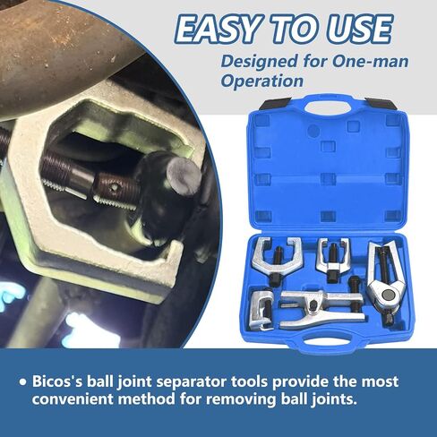 Splitter Removal Kit, Pitman Arm Puller, 5-in-1 Ball Joint Separator, Tie Rod End Removal Tool Set for Front End Service in Saudi Arabia