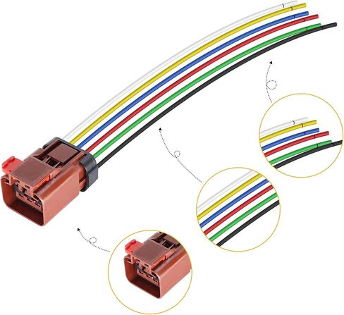 HiSport Tail Light Wire Harness Connector Compatible with Dodge Chrysler Jeep Vehicles 1997-2010 in Saudi Arabia