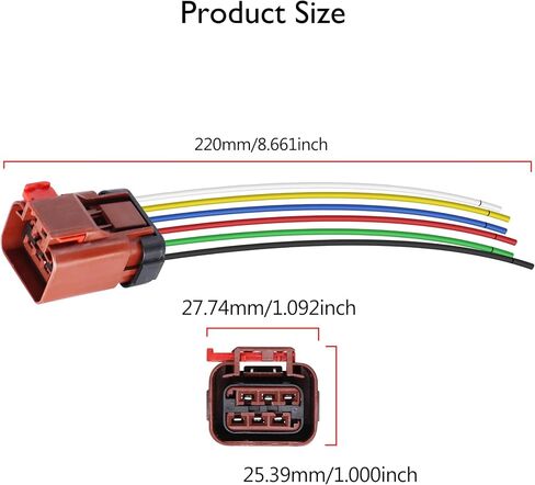 HiSport Tail Light Wire Harness Connector Compatible with Dodge Chrysler Jeep Vehicles 1997-2010 in Saudi Arabia