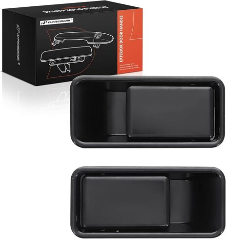 A-Premium Outside Exterior Door Handles Compatible with Jeep TJ Series Wrangler 1997-2006, with Half Doors, Smooth Black, 2-PC Set, Front Driver and Passenger Side in Saudi Arabia