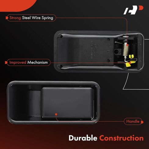 A-Premium Outside Exterior Door Handles Compatible with Jeep TJ Series Wrangler 1997-2006, with Half Doors, Smooth Black, 2-PC Set, Front Driver and Passenger Side in Saudi Arabia