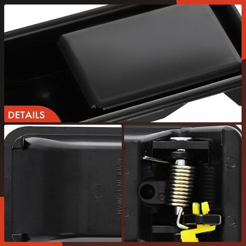 A-Premium Outside Exterior Door Handles Compatible with Jeep TJ Series Wrangler 1997-2006, with Half Doors, Smooth Black, 2-PC Set, Front Driver and Passenger Side in Saudi Arabia