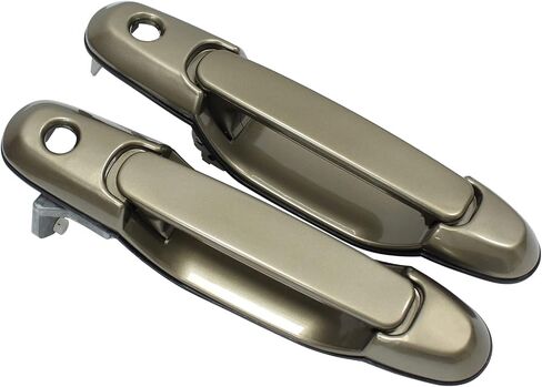 MOTOKU Set of 2 Front Left Driver and Right Passenger Side Beige Exterior Door Handle with Keyholes for Toyota Sienna 1998-2003 in Saudi Arabia