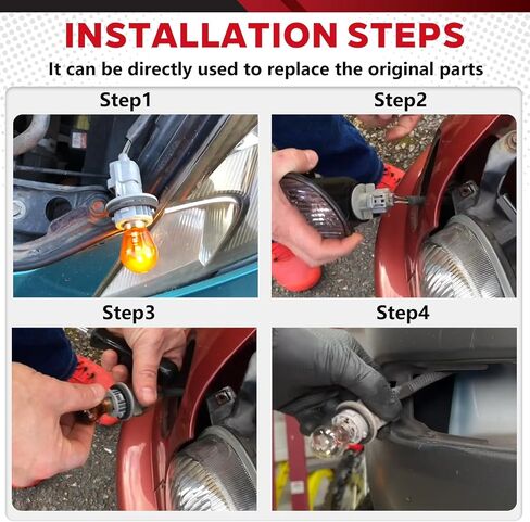 Front Turn Signal Light Socket with Wire Harness Pigtail Connector Fit for Toyota Celica RAV4 Corolla Vios Replace OE 90075-60006 with Light Bulb 2PCS in Saudi Arabia