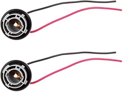 2 Pcs Plastic Bulb Socket Lamp Extension Holder Connector,LED 1156 Bulb Socket Holder, Waterproof Car Turn Signal Tail Stop Rear Brake Light Base Harness Plugs Connectors Pre-Wired Wiring Sockets in Saudi Arabia