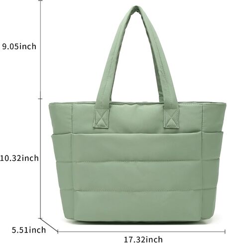 Dreubea Stylish Large Lightweight Puffy Tote Bag for Women- Practical Everyday Carry-All for Work, Travel, Shopping in Kuwait