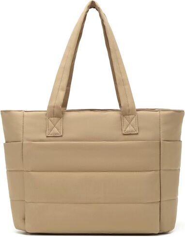 Dreubea Stylish Large Lightweight Puffy Tote Bag for Women- Practical Everyday Carry-All for Work, Travel, Shopping in Kuwait
