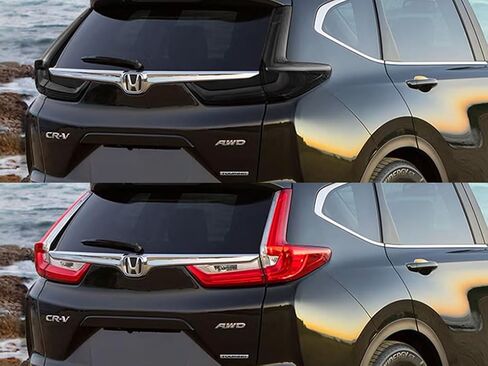 طقم غطاء ملون لفيلم Rvinyl Tail Light مسبق القطع باللون الدخاني متوافق مع Honda CR-V 2017-2019 - ظهر لاصق in Saudi Arabia