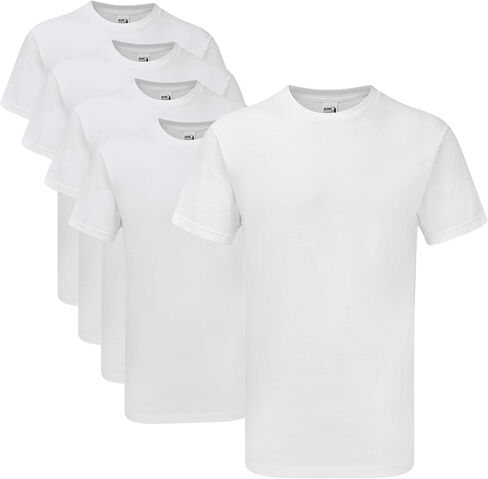 تي شيرت Gildan Hammer H000 - أبيض - 3XL (عبوة من 5 قطع) in Saudi Arabia