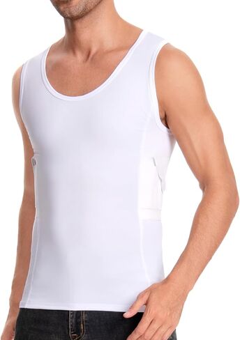 Conceal Carry Shirts Men - Everyday Concealed Carry Tank Top, Compression Bottom Shirts, Suitable for Small, Compact Personal Gear in Saudi Arabia