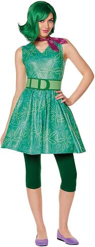 Spirit Halloween Inside Out 2 Adult Disgust Costume | Officially Licensed | Inside Out 2 | Disgust Dress Outfit in Saudi Arabia