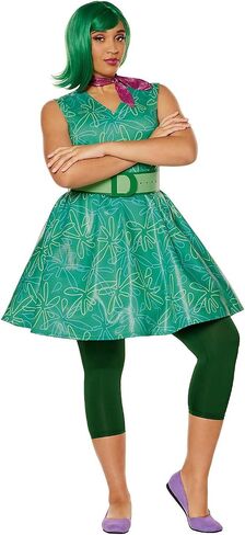 Spirit Halloween Inside Out 2 Adult Disgust Costume | Officially Licensed | Inside Out 2 | Disgust Dress Outfit in Saudi Arabia
