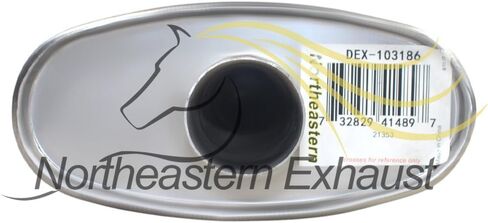 Exhaust Muffler Compatible for 1998-2003 Ford Ranger 4.0L | Stainless Steel | Northeastern Exhaust | Free Clamps Included | Automotive Replacement Part | Direct-Fit in Saudi Arabia