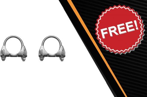 Exhaust Muffler Compatible for 1998-2003 Ford Ranger 4.0L | Stainless Steel | Northeastern Exhaust | Free Clamps Included | Automotive Replacement Part | Direct-Fit in Saudi Arabia