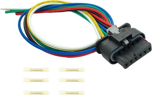 6 Wires Electronic Throttle Body Connector Wiring Harness Pigtail Plug for Dodge Charger Challenger Avenger Durango,Chrysler 200 300 Pacifica Town Country Grand Cherokee Wrangler,Ram 1500 2500 S20203 in Saudi Arabia