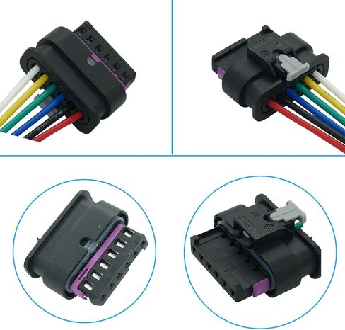 6 Wires Electronic Throttle Body Connector Wiring Harness Pigtail Plug for Dodge Charger Challenger Avenger Durango,Chrysler 200 300 Pacifica Town Country Grand Cherokee Wrangler,Ram 1500 2500 S20203 in Saudi Arabia