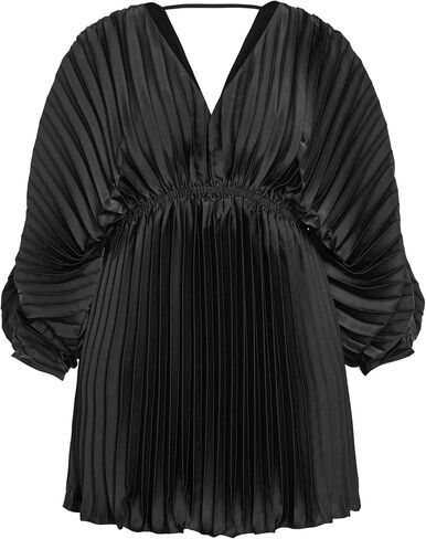 City Chic Women's Cocktail Dress-Chloe Accordion Sleeve Pleat in Saudi Arabia