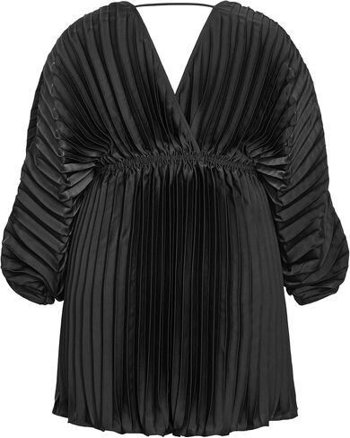 City Chic Women's Cocktail Dress-Chloe Accordion Sleeve Pleat in Saudi Arabia
