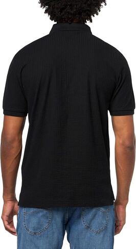 KARL LAGERFELD Men's Collared Short Sleeve Textured Polo in Saudi Arabia