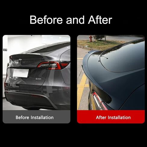طقم سبويلر لطراز تسلا Y جناح سبويلر خلفي مصنوع من مادة ABS OEM Sport Trunk Lip Model Y ملحقات احترافية لامعة سوداء على شكل M 2020 2020 2022 2023 2024 Fit in Kuwait