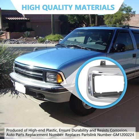 Perfit Liner New Front Primed Black Grille Grill Compatible with 1994-1997 Chevy S10 Blazer SUV Sealed Beam Head Lamp Type Fits GM1200225 12471807 in Saudi Arabia