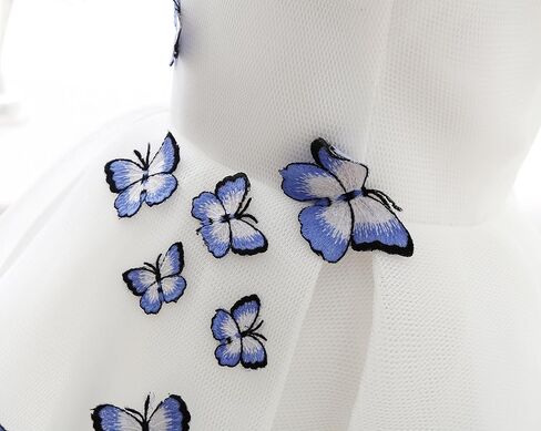 Teens Short V Neck Butterfly Applique Prom Dresses Tulle Homecoming Party Dress in Kuwait
