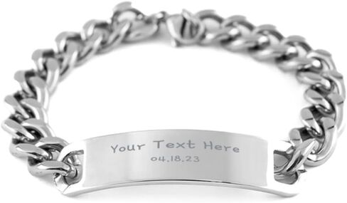 AYNN Customizable Personalized Bracelet for Men Unique Meaningful Gift for Husband Boyfriend Dad Son Brother in Kuwait