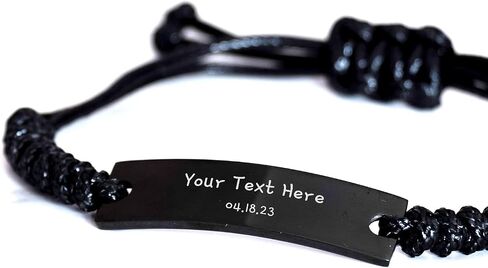 AYNN Customizable Personalized Bracelet for Men Unique Meaningful Gift for Husband Boyfriend Dad Son Brother in Kuwait