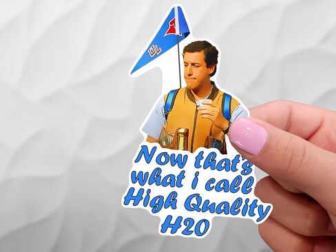 3in Waterboy Die-Cut Sticker - with *New* Stickpro Technology - Extremely Durable for Indoor and Outdoor Use in Saudi Arabia