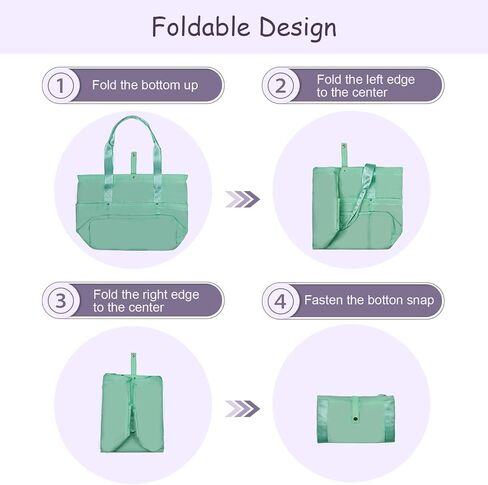 Work Bags for Women- Nursing Clinical Bag with Zipper Large Foldable Travel Bag Water-Resistant Handbag in Kuwait