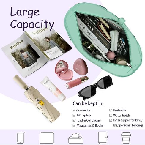 Work Bags for Women- Nursing Clinical Bag with Zipper Large Foldable Travel Bag Water-Resistant Handbag in Kuwait