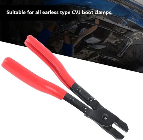 كماشة المشبك، Fydun من الفولاذ الكربوني من نوع الأذن CV Boot Clamp ذو طيات أداة إصلاح السيارات لجميع مشابك التمهيد CVJ بدون أذن in Saudi Arabia