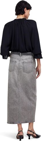 تنورة Madewell الكلاسيكية متوسطة الطول للسيدات باللون Hallandale Wash in Saudi Arabia