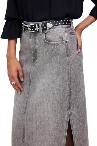 تنورة Madewell الكلاسيكية متوسطة الطول للسيدات باللون Hallandale Wash in Saudi Arabia