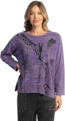 Jess & Jane Women's Mineral Washed Top - M128 in Saudi Arabia