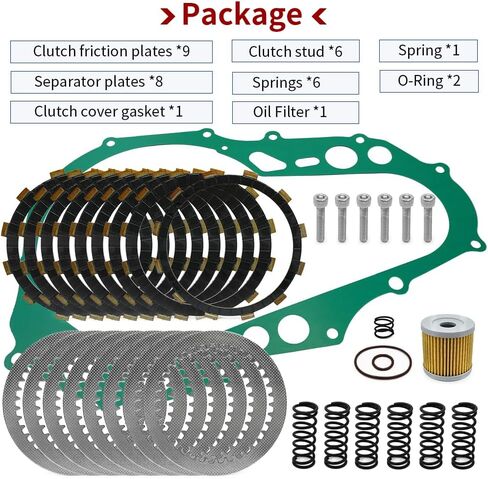 طقم القابض وحشية الغطاء لسوزوكي Quadsport Z400 LTZ 400 2003-2014 KFX400 2003-2006، لقطط القطب الشمالي DVX 400 2004-2008 in Saudi Arabia