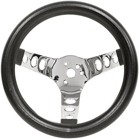Steering Wheel, 10 Diameter, 5 Dish, 3 Spoke, 3 Bolt, Compatible with Dune Buggy in Saudi Arabia