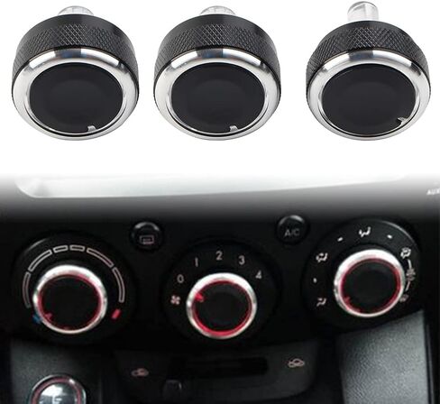 GZYF Car Auto Center Console Air Conditioning Heater Switch Knob Replacement for Mazda 2 / Demio 2007-UP in Saudi Arabia