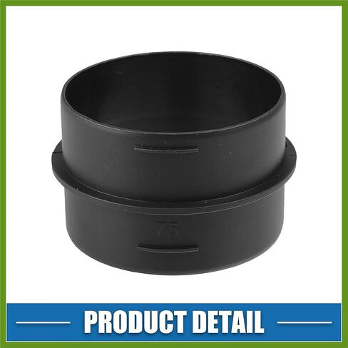 Car Air Ducting Connector Straight Air Heater Duct Joiner Connector Pipe 2.95'' 75mm OD Black Replace Parts Vehicle Components in Saudi Arabia