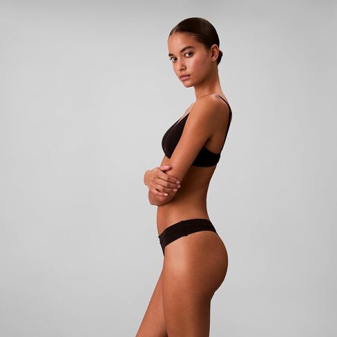 Calvin Klein Women's Comfort Logo Cotton Stretch Thong Panties, 3 Pack in Saudi Arabia