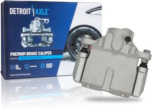 Detroit Axle - Rear Left Brake Caliper for 2004-2009 Cadillac SRX, Driver Side Disc Brake Caliper with Bracket 2005 2006 2007 2008 Replacement in Saudi Arabia