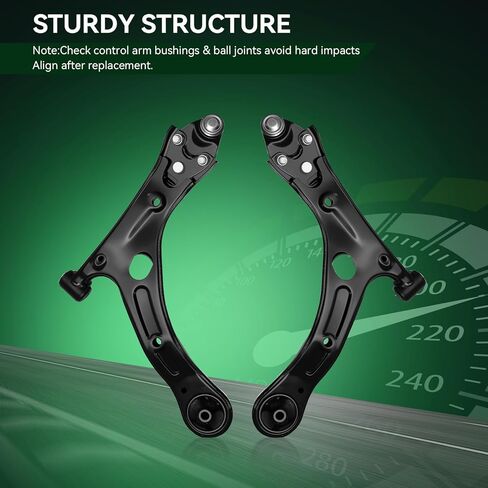 AUQDD 2Pc Suspension Front Lower Control Arm and Ball Joint Assembly Compatible With 2014 2015 2016 2017 2018 To-yota Corolla (Replace # K623677 K623676 4333009670 4333009670 4333029425 4806802300) in Saudi Arabia