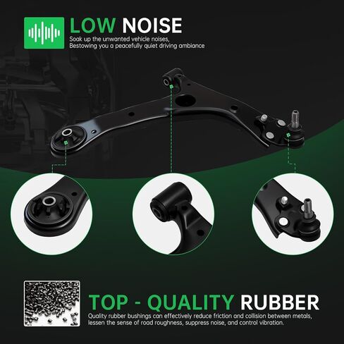 AUQDD 2Pc Suspension Front Lower Control Arm and Ball Joint Assembly Compatible With 2014 2015 2016 2017 2018 To-yota Corolla (Replace # K623677 K623676 4333009670 4333009670 4333029425 4806802300) in Saudi Arabia