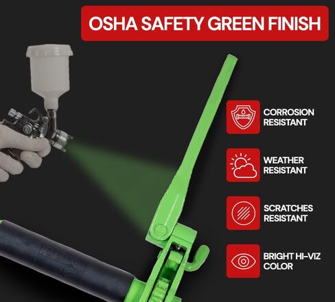 Mytee Products 4 Pack 3/8"-1/2" Hi-Viz Green Heavy Duty Folding Handle Ratchet Chain Binder w/ 1/2" Grab & 5/8" Slip Hook 12,000 lbs WLL | Tie Down Hauling Load Chain Binders for Flatbed Trailer in Saudi Arabia