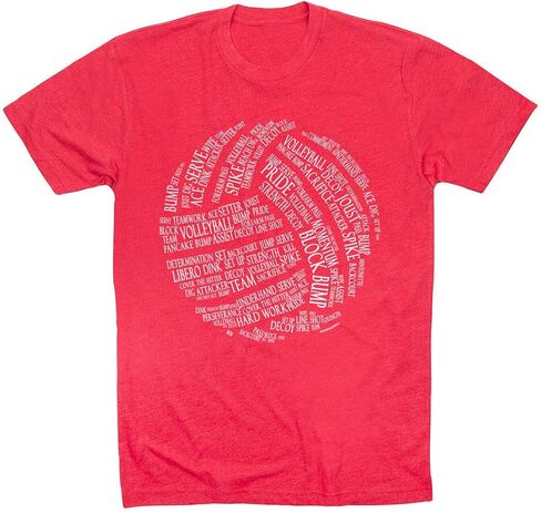 Volleyball Words T-Shirt | Volleyball Tees by ChalkTalk Sports | Multiple Colors | Youth and Adult Sizes in Saudi Arabia